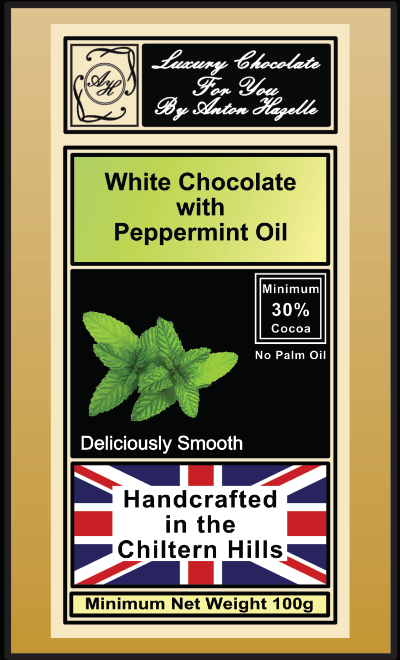 White Chocolate with Peppermint Oil