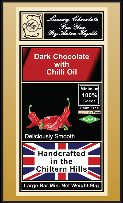 100% Dark Chocolate with Chilli Oil