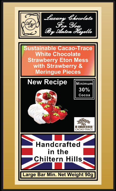 30% Sustainable Cacao-Trace White Chocolate Strawberry Eton Mess with Strawberry & Meringue Pieces