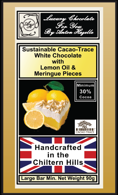 30% Sustainable Cacao-Trace White Chocolate with Lemon and Meringue