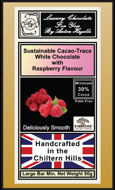 30% Sustainable Cacao-Trace White Chocolate Raspberry Flavour