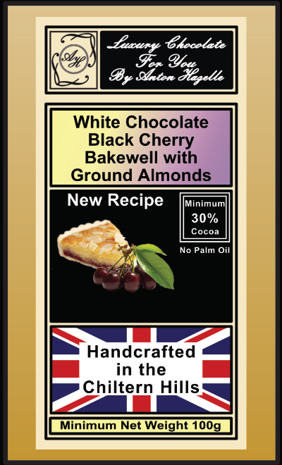 White Chocolate Cherry Bakewell with Ground Almonds
