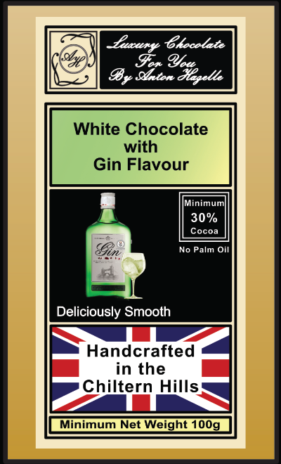White Chocolate with Gin  Flavour