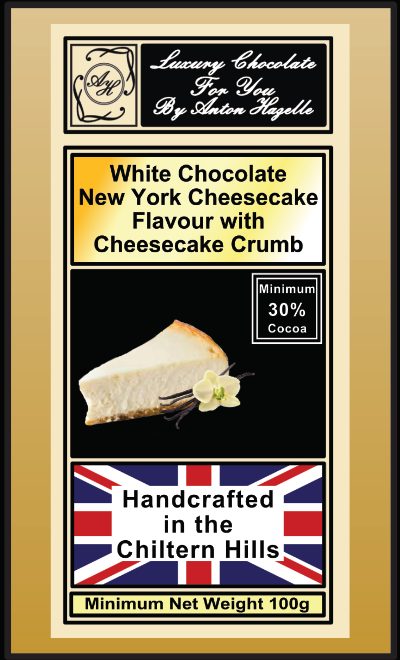 White Chocolate with New York Cheesecake Flavour with Cheesecake Crumb