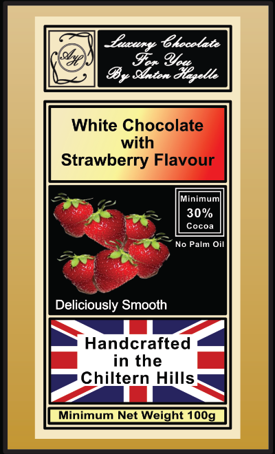 30% White Chocolate with Strawberry Flavour