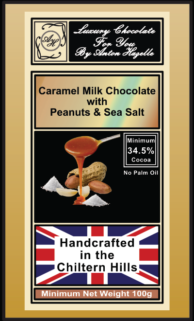 34.5% Milk Chocolate Salted Caramel with Peanuts