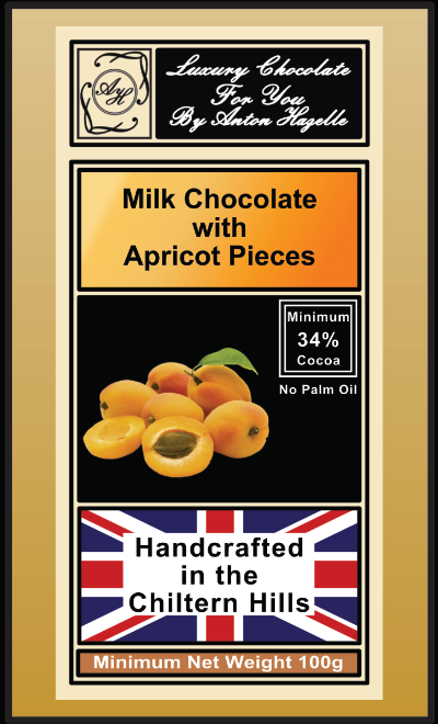 34% Milk Chocolate with Apricot Pieces