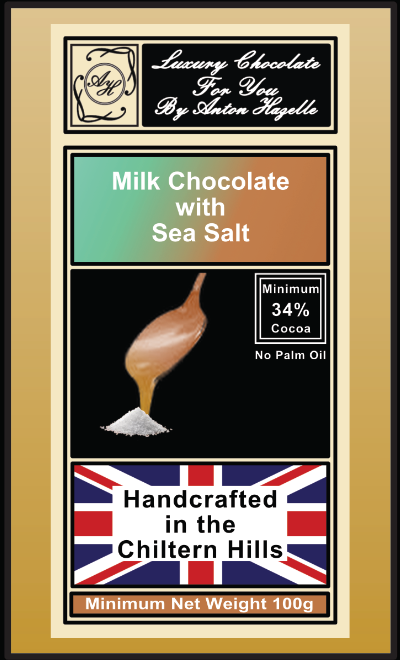 34% Caramel Milk Chocolate with Sea Salt