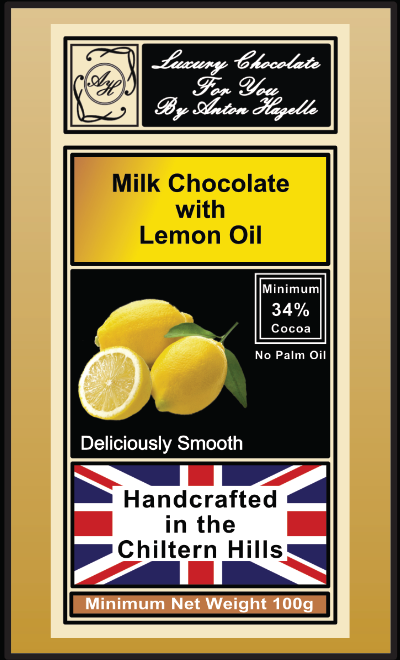 34% Milk Chocolate with Lemon Oil