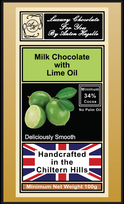 34% Milk Chocolate with Lime Oil