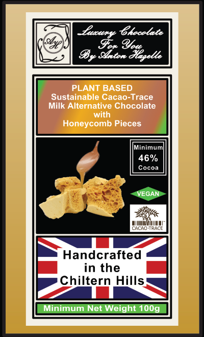 46% Vegan Milk Alternative Chocolate Plant Based with Honeycomb