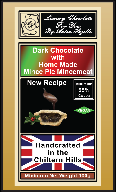 55% Dark Chocolate with Home Made Mince Pie Mincemeat