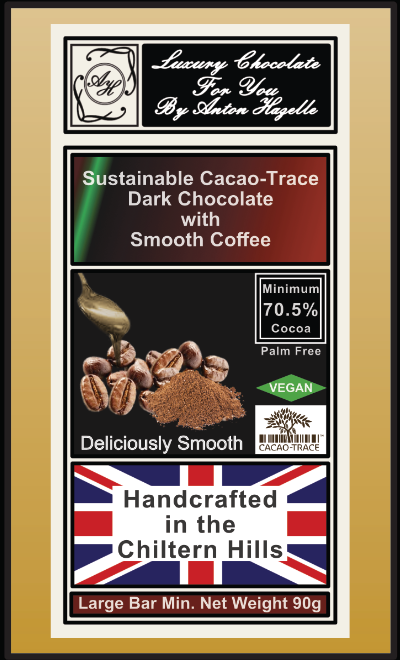 70.5% Sustainable Cacao-Trace Dark Chocolate Smooth Coffee