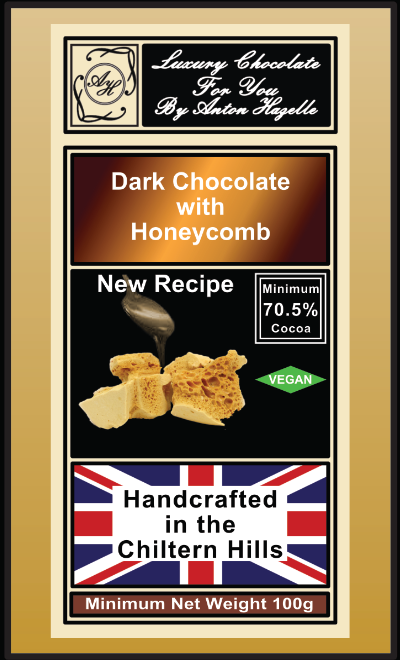 70.5% Dark Chocolate with Honeycomb Pieces