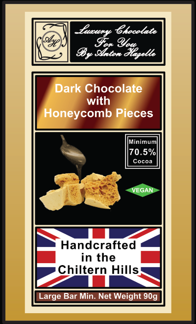 70.5% Dark Chocolate with Honeycomb Pieces