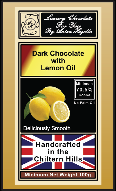 70.5% Dark Chocolate Lemon Oil