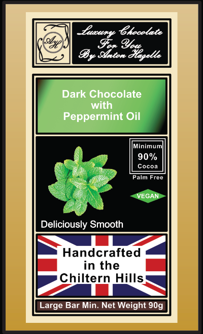 90% Dark Chocolate with Peppermint Oil